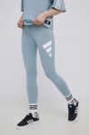 Легінси adidas Performance HD6562 жіночі з принтом колір блакитний Легінси adidas Performance HD6562 жіночі з принтом колір блакитний
