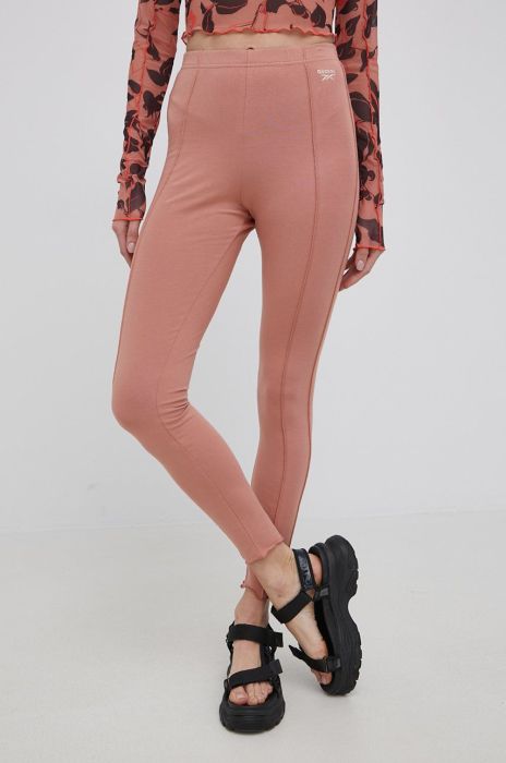 Легінси Reebok Classic H58685 жіночі колір помаранчевий однотонні Легінси Reebok Classic H58685 жіночі колір помаранчевий однотонні