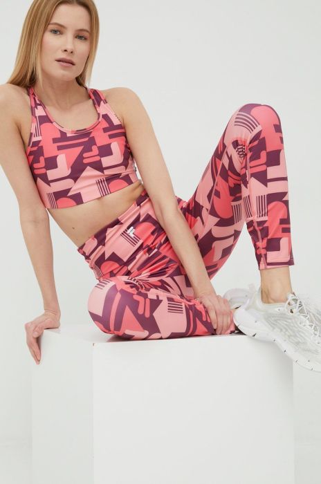 Легінси для тренувань Fila Ragusa жіночі колір рожевий візерунок Легінси для тренувань Fila Ragusa жіночі колір рожевий візерунок