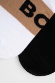 Шкарпетки BOSS (2-pack) чоловічі колір бежевий Шкарпетки BOSS (2-pack) чоловічі колір бежевий