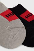 Шкарпетки HUGO (2-pack) чоловічі колір сірий (2254022) Шкарпетки HUGO (2-pack) чоловічі колір сірий (2254022)