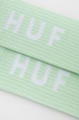 Шкарпетки HUF чоловічі колір зелений Шкарпетки HUF чоловічі колір зелений