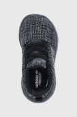 Дитячі черевики adidas Originals Swift Run 22 El I GW8167 колір чорний Дитячі черевики adidas Originals Swift Run 22 El I GW8167 колір чорний