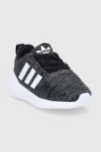 Дитячі черевики adidas Originals Swift Run 22 GW8184 колір чорний
