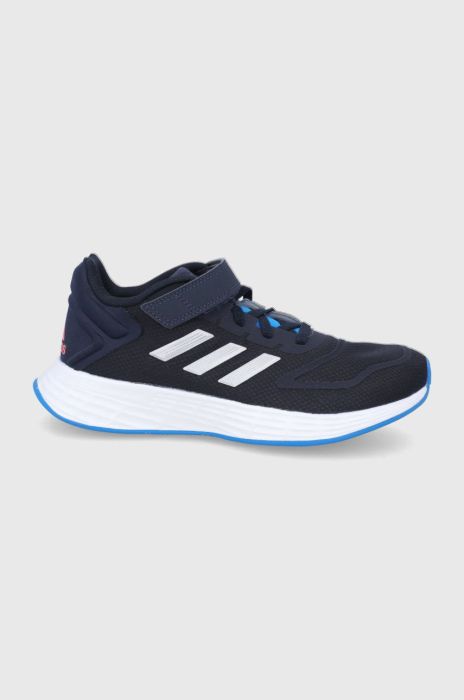 Дитячі черевики adidas Duramo 10 El K GZ0648 колір чорний Дитячі черевики adidas Duramo 10 El K GZ0648 колір чорний