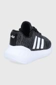 Дитячі черевики adidas Originals Swift Run GW8180 колір чорний Дитячі черевики adidas Originals Swift Run GW8180 колір чорний
