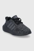 Дитячі черевики adidas Originals Swift Run GY3008 колір чорний Дитячі черевики adidas Originals Swift Run GY3008 колір чорний