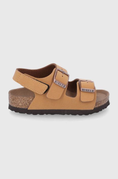 Birkenstock - Дитячі сандалі Milano колір коричневий Birkenstock - Дитячі сандалі Milano колір коричневий