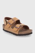 Birkenstock - Дитячі сандалі Milano колір коричневий Birkenstock - Дитячі сандалі Milano колір коричневий