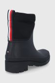 Гумові чоботи Tommy Hilfiger жіноче колір чорний Гумові чоботи Tommy Hilfiger жіноче колір чорний