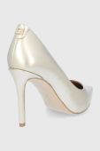 Шкіряні туфлі Guess колір золотий