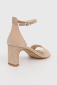 Замшеві сандалі Vagabond Shoemakers Luisa колір бежевий Замшеві сандалі Vagabond Shoemakers Luisa колір бежевий