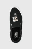 Кеди Karl Lagerfeld Kampus Iii жіночі колір чорний Кеди Karl Lagerfeld Kampus Iii жіночі колір чорний