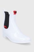 Гумові чоботи Love Moschino жіночі колір білий