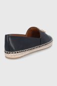 Шкіряні еспадрилі Tory Burch Eleanor Espadrille колір чорний Шкіряні еспадрилі Tory Burch Eleanor Espadrille колір чорний