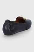 Шкіряні балетки Tory Burch Eleanor Loafer жіноче колір чорний Шкіряні балетки Tory Burch Eleanor Loafer жіноче колір чорний