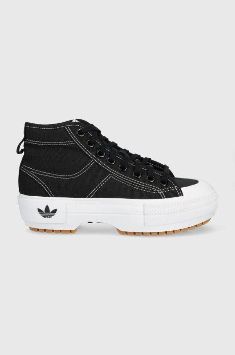 Кеди adidas Originals Nizza жіночі колір чорний GZ8857-BLK/WHT Кеди adidas Originals Nizza жіночі колір чорний GZ8857-BLK/WHT