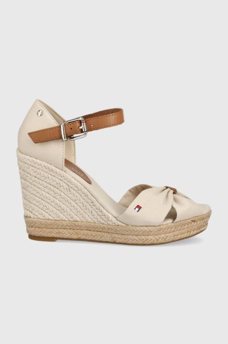 Сандалі Tommy Hilfiger жіночі колір бежевий на танкетці (2242704) Сандалі Tommy Hilfiger жіночі колір бежевий на танкетці (2242704)