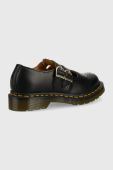 Шкіряні туфлі Dr. Martens жіночі колір чорний на плоскому ходу DM12916001.8065.Mary-Black.Smth