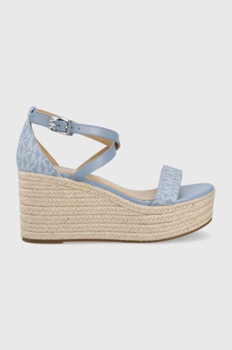 Сандалі MICHAEL Michael Kors Serena Wedge Espadrille жіночі на танкетці колір блакитний