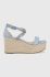 Сандалі MICHAEL Michael Kors Serena Wedge Espadrille жіночі на танкетці колір блакитний