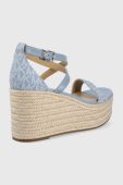 Сандалі MICHAEL Michael Kors Serena Wedge Espadrille жіночі на танкетці колір блакитний