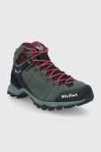 Черевики Salewa Alp Mate Mid жіночі колір зелений злегка утеплені Черевики Salewa Alp Mate Mid жіночі колір зелений злегка утеплені