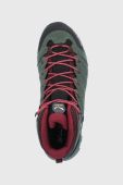 Черевики Salewa Alp Mate Mid жіночі колір зелений злегка утеплені Черевики Salewa Alp Mate Mid жіночі колір зелений злегка утеплені