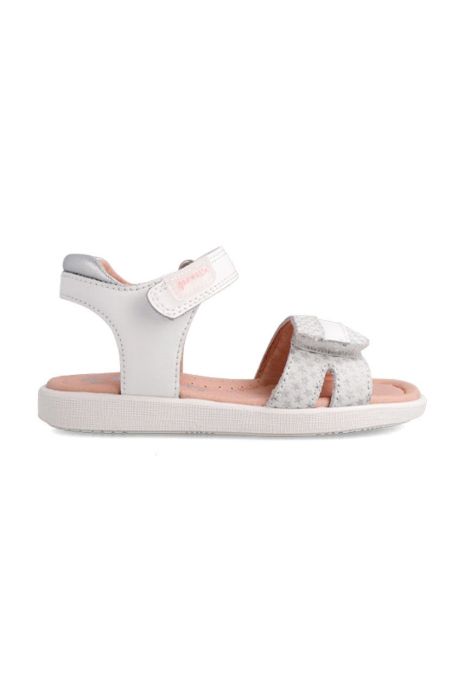 Дитячі шкіряні сандалі Garvalin колір срібний (2184752) Дитячі шкіряні сандалі Garvalin колір срібний (2184752)