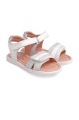 Дитячі шкіряні сандалі Garvalin колір срібний (2184752) Дитячі шкіряні сандалі Garvalin колір срібний (2184752)