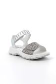 Дитячі шкіряні сандалі Primigi колір срібний Дитячі шкіряні сандалі Primigi колір срібний
