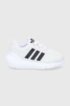 Дитячі черевики adidas Originals Swift Run GW8183 колір сірий