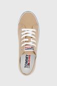 Кеди Tommy Jeans чоловічі колір бежевий Кеди Tommy Jeans чоловічі колір бежевий