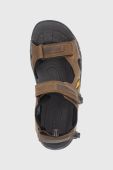 Шкіряні сандалі Keen Targhee III Open Toe чоловічі колір коричневий Шкіряні сандалі Keen Targhee III Open Toe чоловічі колір коричневий