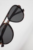 Сонцезахисні окуляри Pieces жіночі колір чорний Сонцезахисні окуляри Pieces жіночі колір чорний
