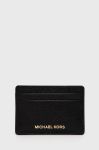 Шкіряний чохол на банківські карти MICHAEL Michael Kors жіночий колір чорний (2247041)