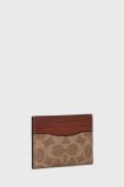 Чохол на банківські карти Coach чоловічий колір коричневий Чохол на банківські карти Coach чоловічий колір коричневий
