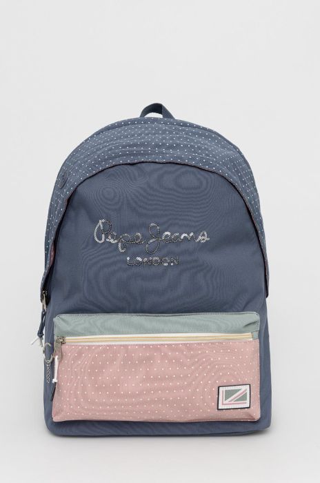 Дитячий рюкзак Pepe Jeans великий візерунок колір блакитний Дитячий рюкзак Pepe Jeans великий візерунок колір блакитний