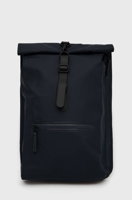Рюкзак Rains 13160 Rolltop Rucksack колір синій великий однотонний 13160.47-Navy Рюкзак Rains 13160 Rolltop Rucksack колір синій великий однотонний 13160.47-Navy