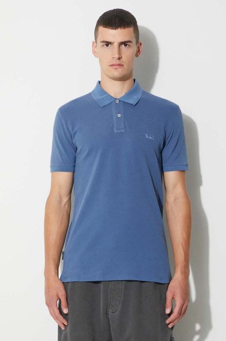 Поло Woolrich чоловічий колір синій однотонний CFWOPO0035MRUT1483-3989 (3260298) Поло Woolrich чоловічий колір синій однотонний CFWOPO0035MRUT1483-3989 (3260298)