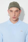 Бавовняне поло Lacoste однотонний PH2760-001 колір блакитний