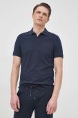 Бавовняне поло BOSS Boss Casual колір синій однотонне
