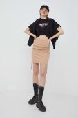 Спідниця Noisy May колір бежевий mini олівець