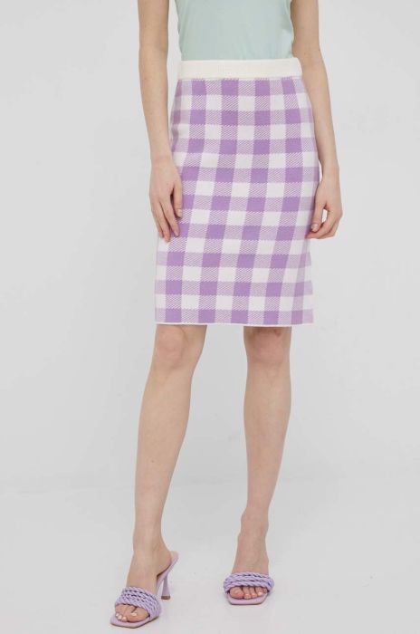 Спідниця JDY колір фіолетовий mini пряма