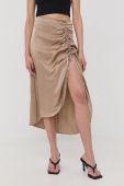 Спідниця Young Poets Society колір бежевий midi пряма