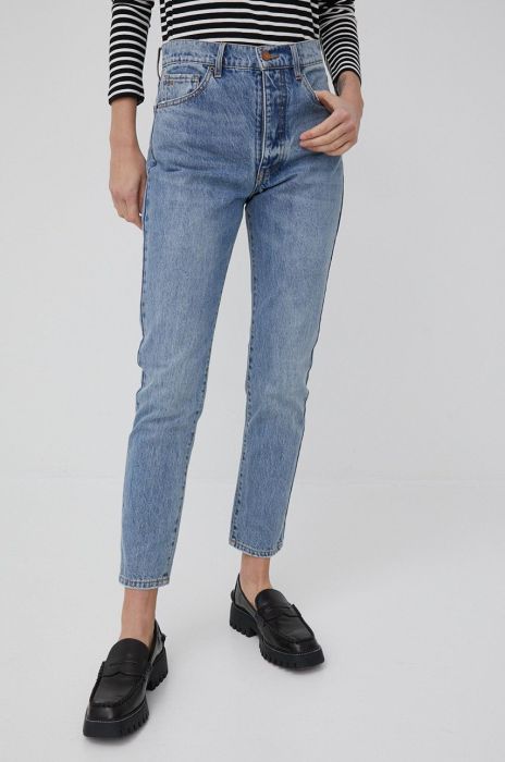 Джинси Armani Exchange жіночі висока посадка колір блакитний (2206820) Джинси Armani Exchange жіночі висока посадка колір блакитний (2206820)