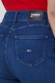 Джинси Tommy Jeans Ce353 жіночі висока посадка колір темно-синій Джинси Tommy Jeans Ce353 жіночі висока посадка колір темно-синій