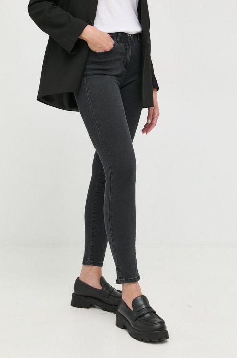 Джинси Patrizia Pepe жіночі середня посадка колір чорний (2437634) Джинси Patrizia Pepe жіночі середня посадка колір чорний (2437634)