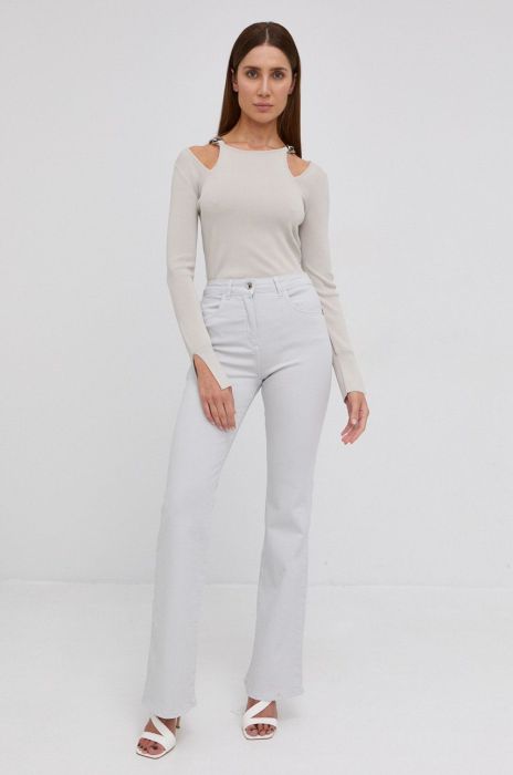 Джинси Patrizia Pepe жіночі висока посадка колір сірий (1963232) Джинси Patrizia Pepe жіночі висока посадка колір сірий (1963232)