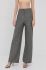 Льняні штани Patrizia Pepe жіночі колір сірий кльош висока посадка